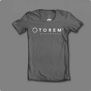 TOREM™ "TOREM ATHLETICS" WOMEN'S PERFORMANCE RAZORBACK SHIRT GRE