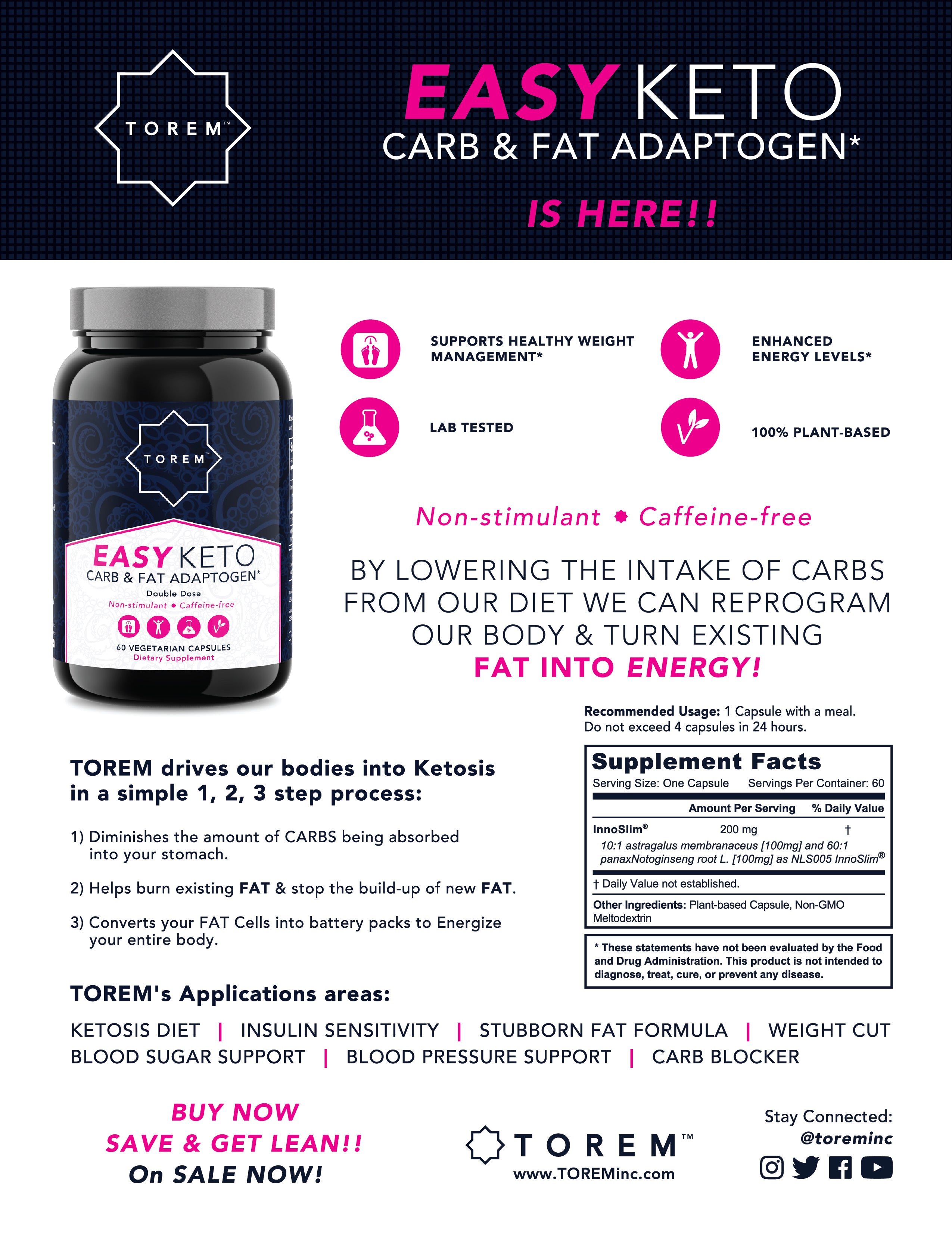 Easy KETO: Carb & Fat Adaptogen